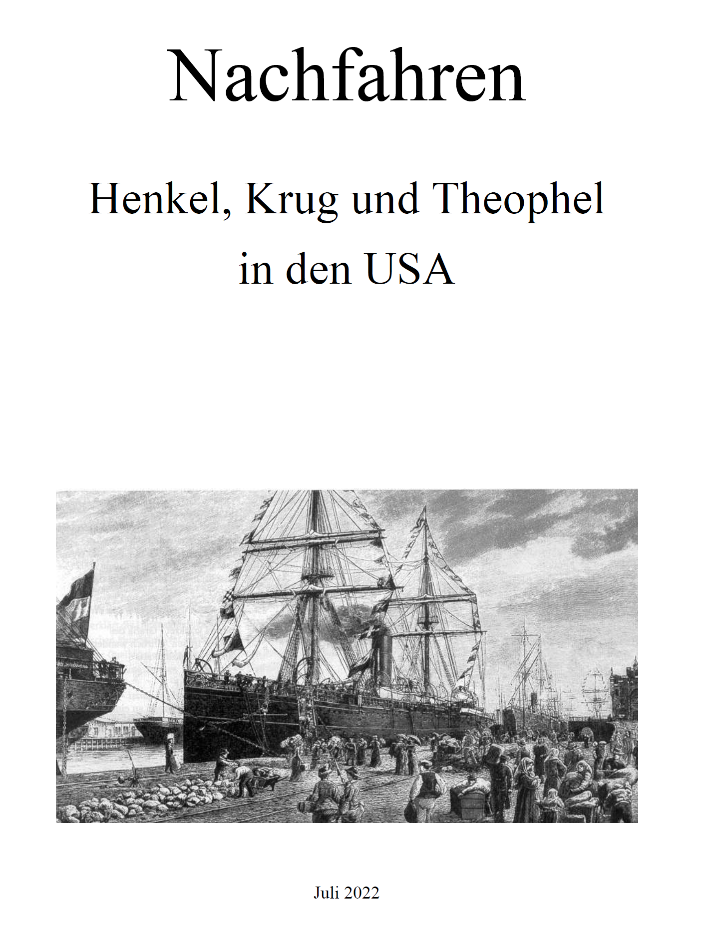 Henkel (2022), Nachfahren der Familien Henkel, Krug und Theophel in den USA