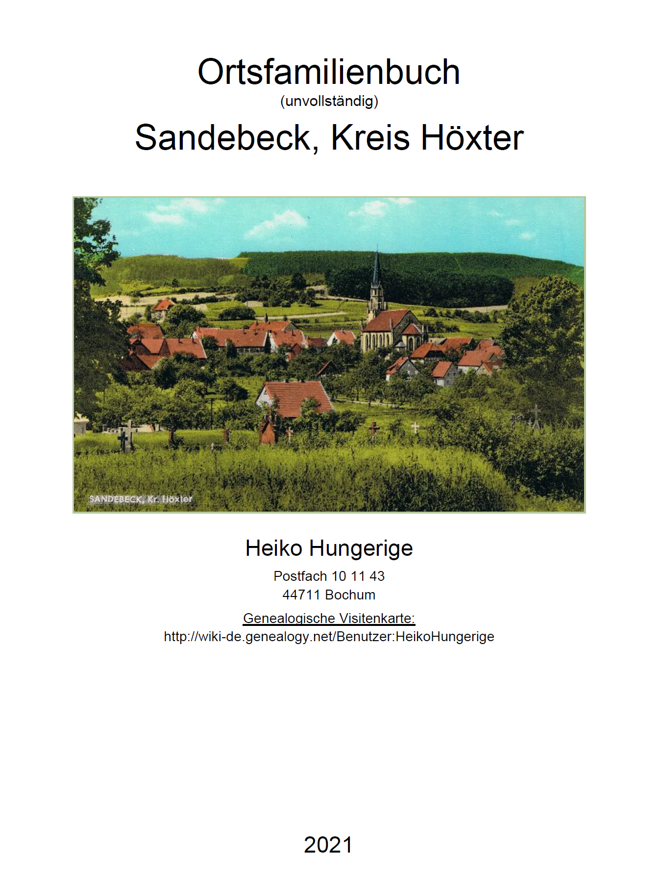 Hungerige (2021), OFB Sandebeck (unvollständig)