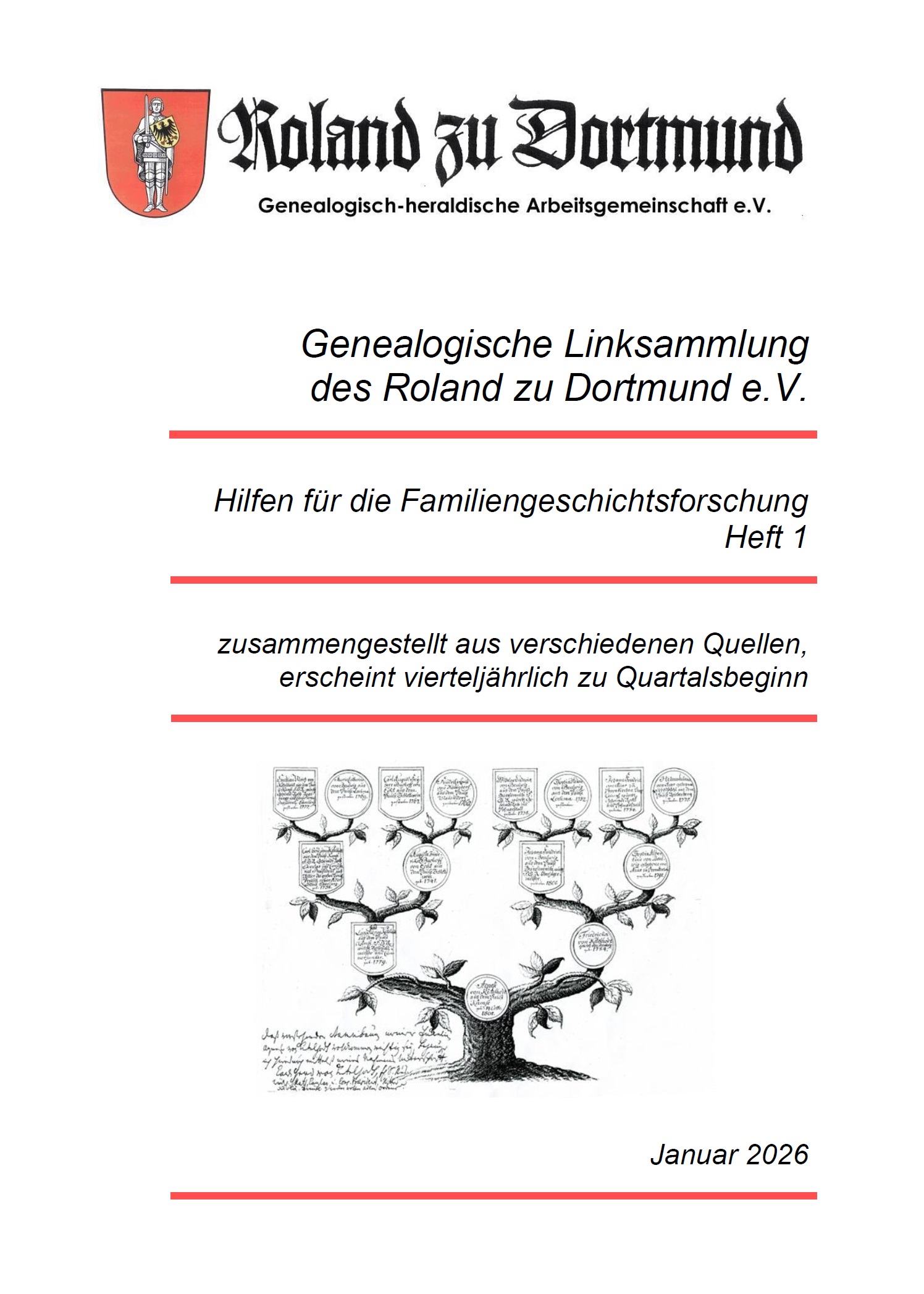 RzD-Forschungshilfen Heft 01 - Genealogische Linksammlung des Roland zu Dortmund
