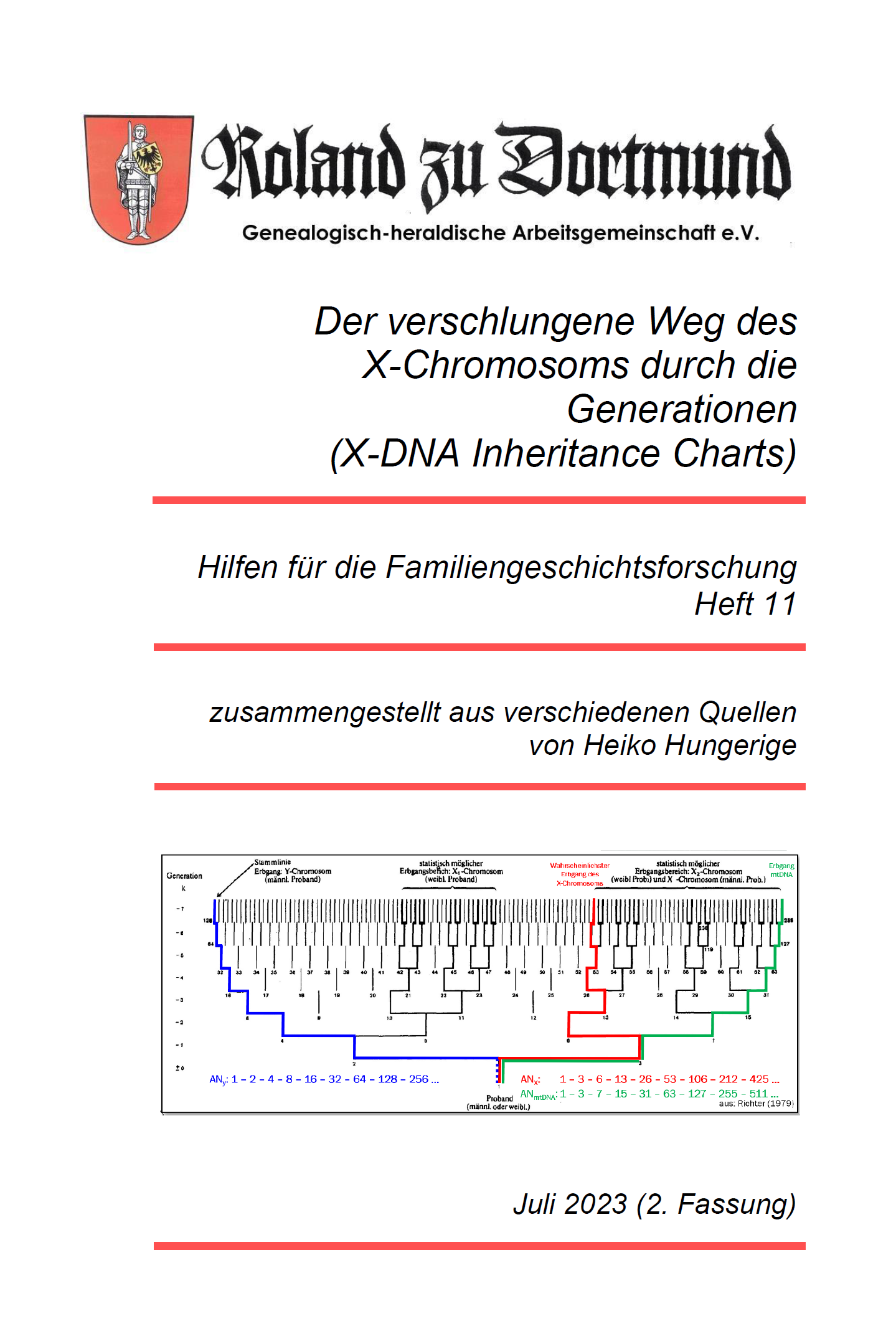 RzD-Forschungshilfen Heft 11 - Der verschlungene Weg des X-Chromosoms durch die Generationen