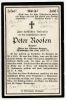 Totenzettel Roosen, Peter Tod 1912
