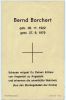Totenzettel Borchert, Bernd Tod 1979
